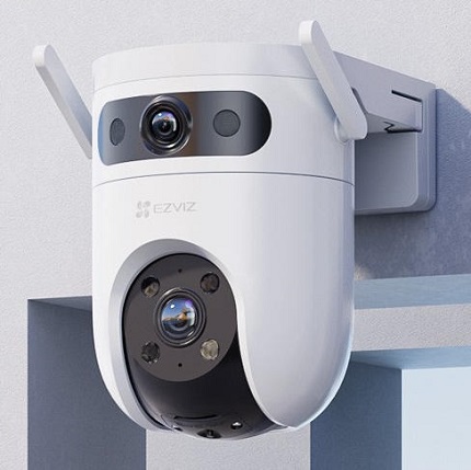 萤石室外双摄枪球联动云台机